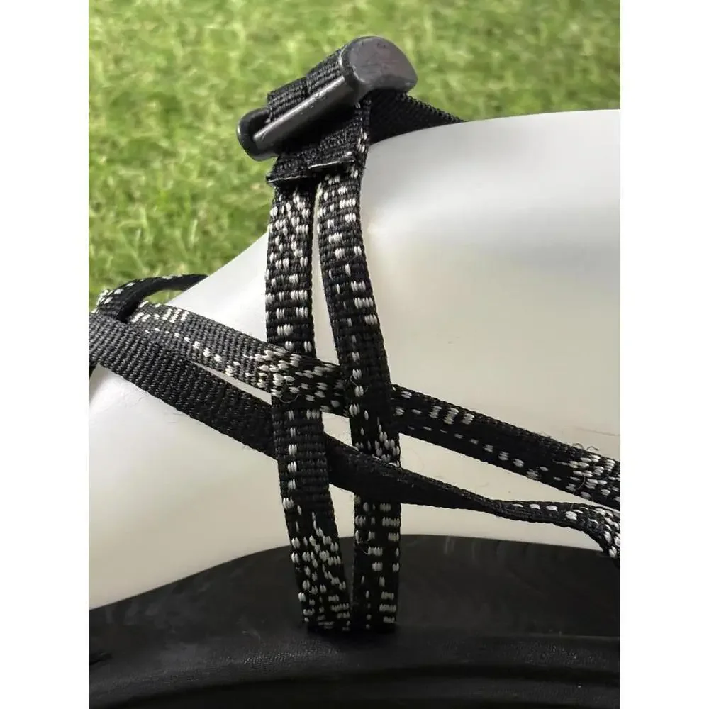 Chacos Womens 11 Black Strappy Outdoor‎ Sandals with Textured Footbed